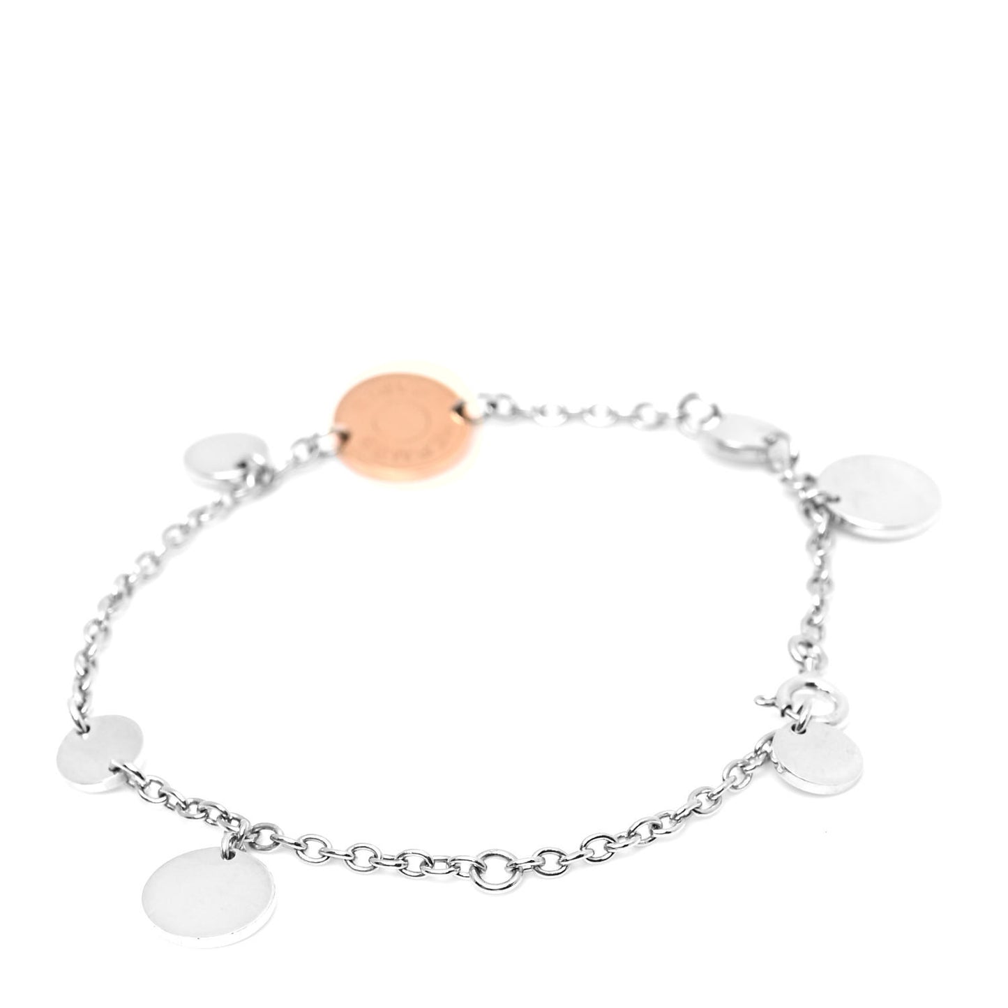 Sterling Silver 18K Rose Gold Confettis Bracelet