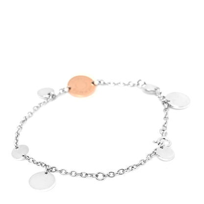 Hermes Sterling Silver 18K Rose Gold Confettis Bracelet 3 of 5