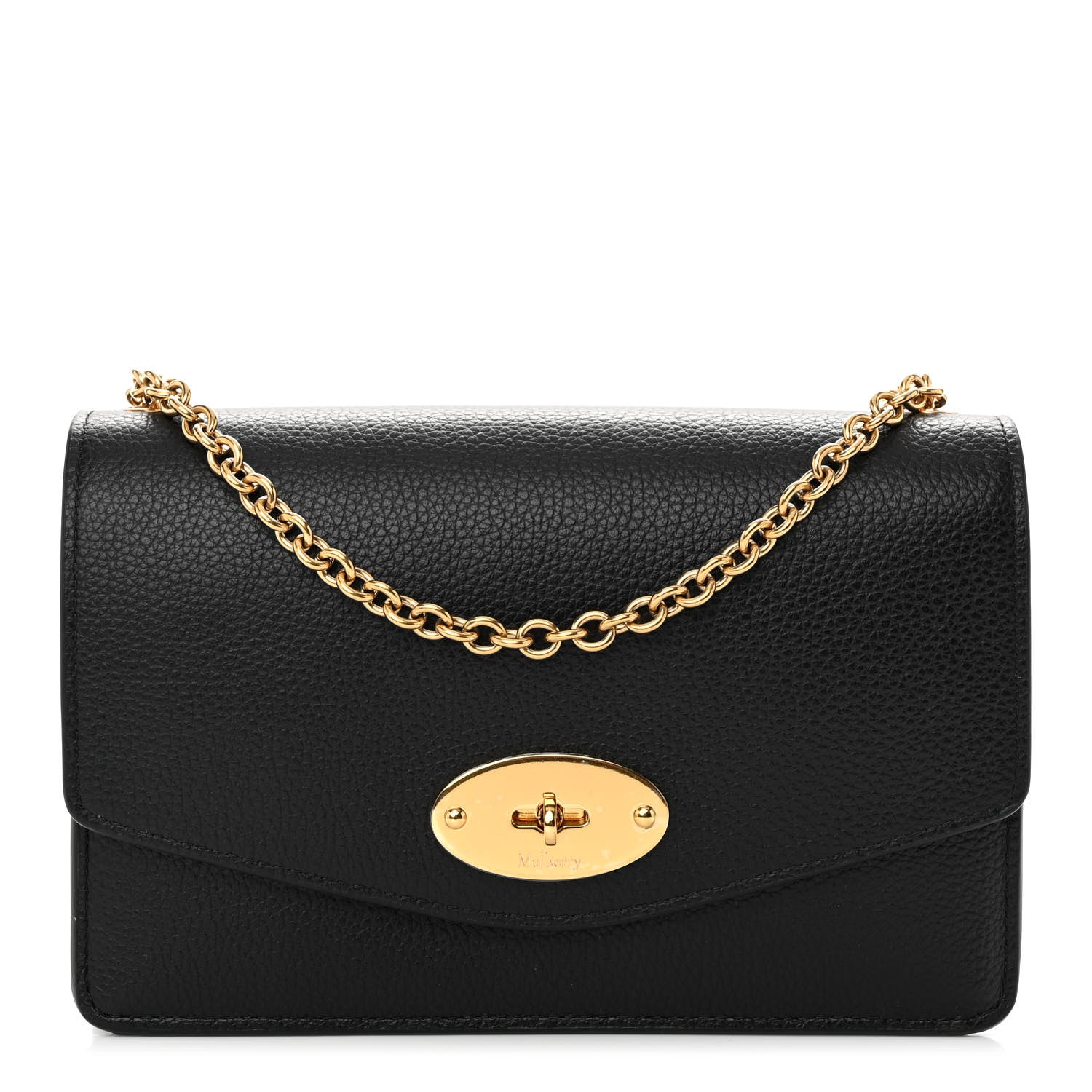 Mulberry Small Classic Grain Calfskin Small Darley Black 1 of 10