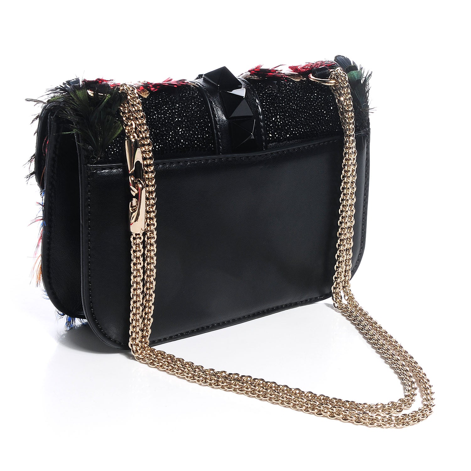 Valentino Garavani Feather Small Glam Lock Rockstud Flap Multicolor 2 of 11