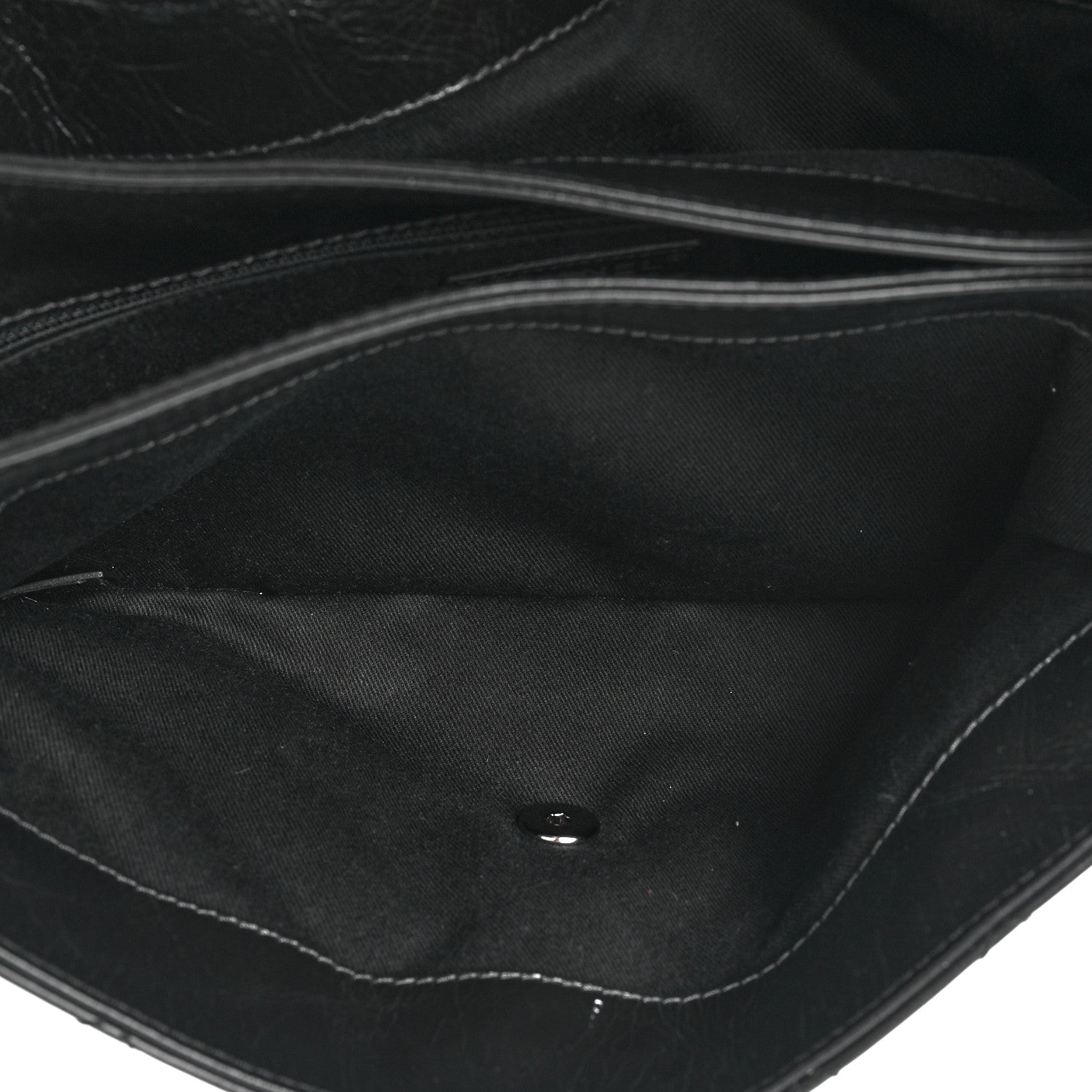 Chanel Glazed Calfskin Quilted Large Lady Pearly Flap Black 5 of 14