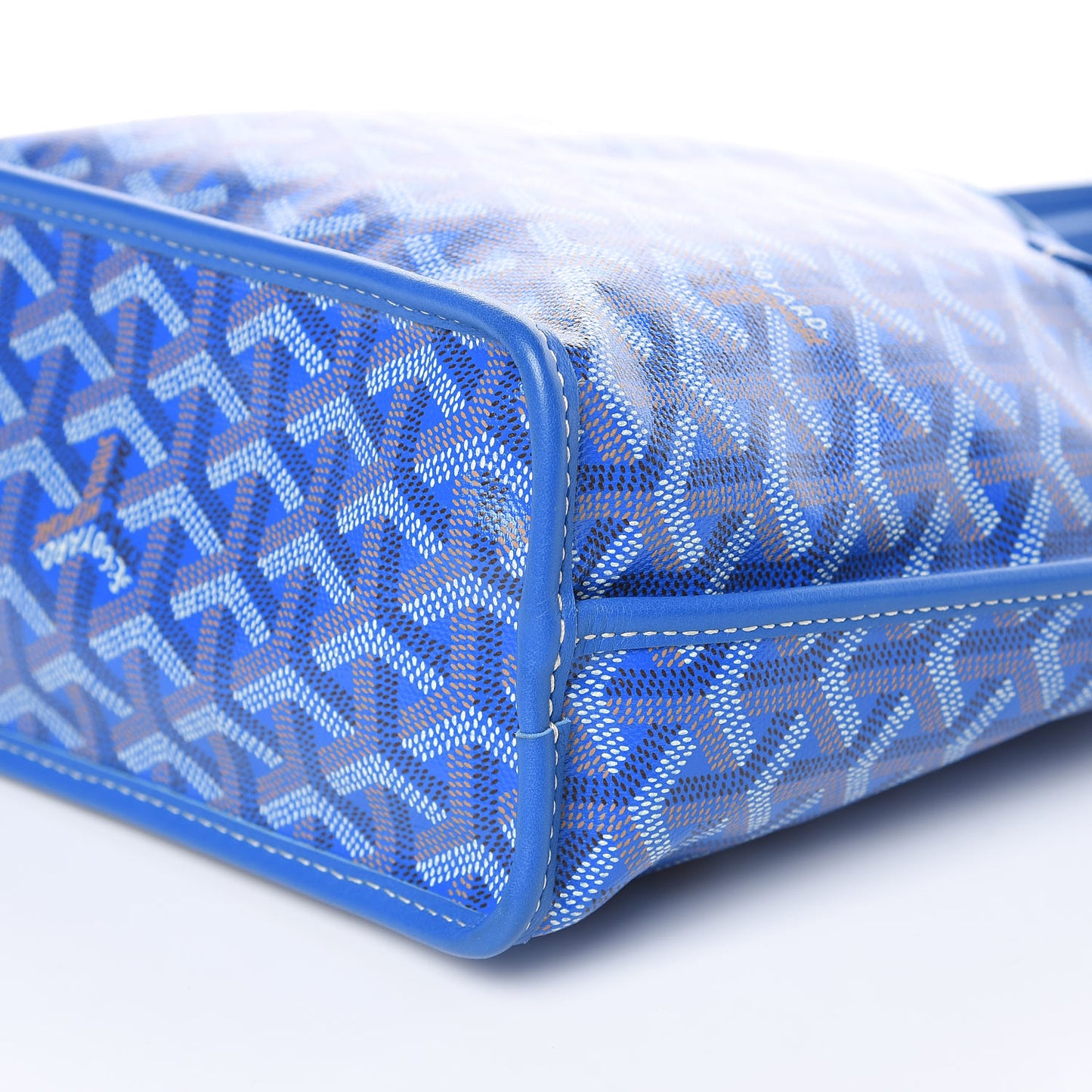 Goyardine Reversible Mini Anjou Sky Blue