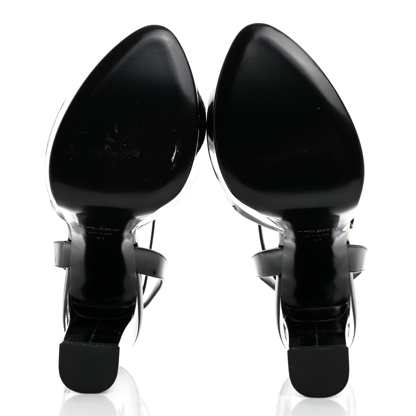 Patent Jodie 95 Platform Sandals 41 Black