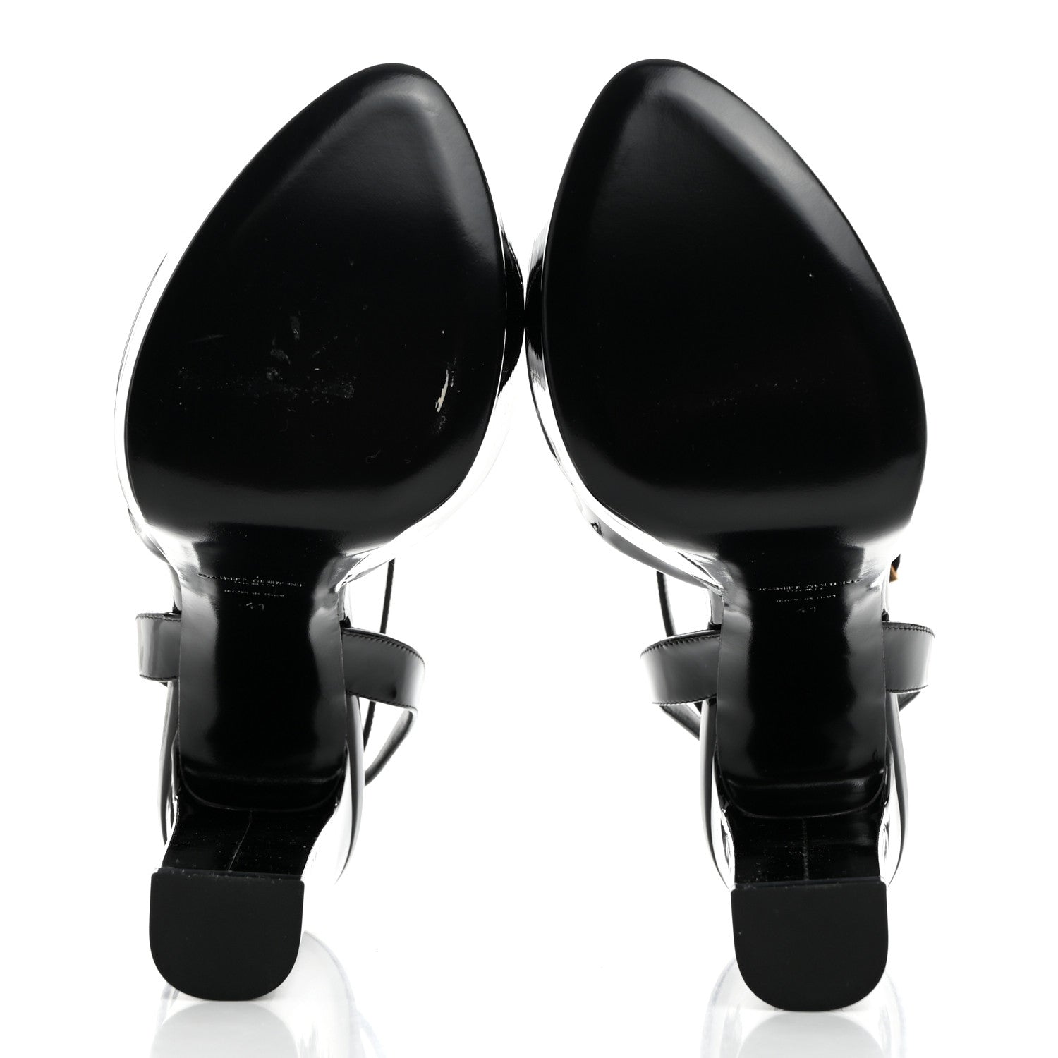 Saint Laurent Patent Jodie 95 Platform Sandals 41 Black 5 of 9