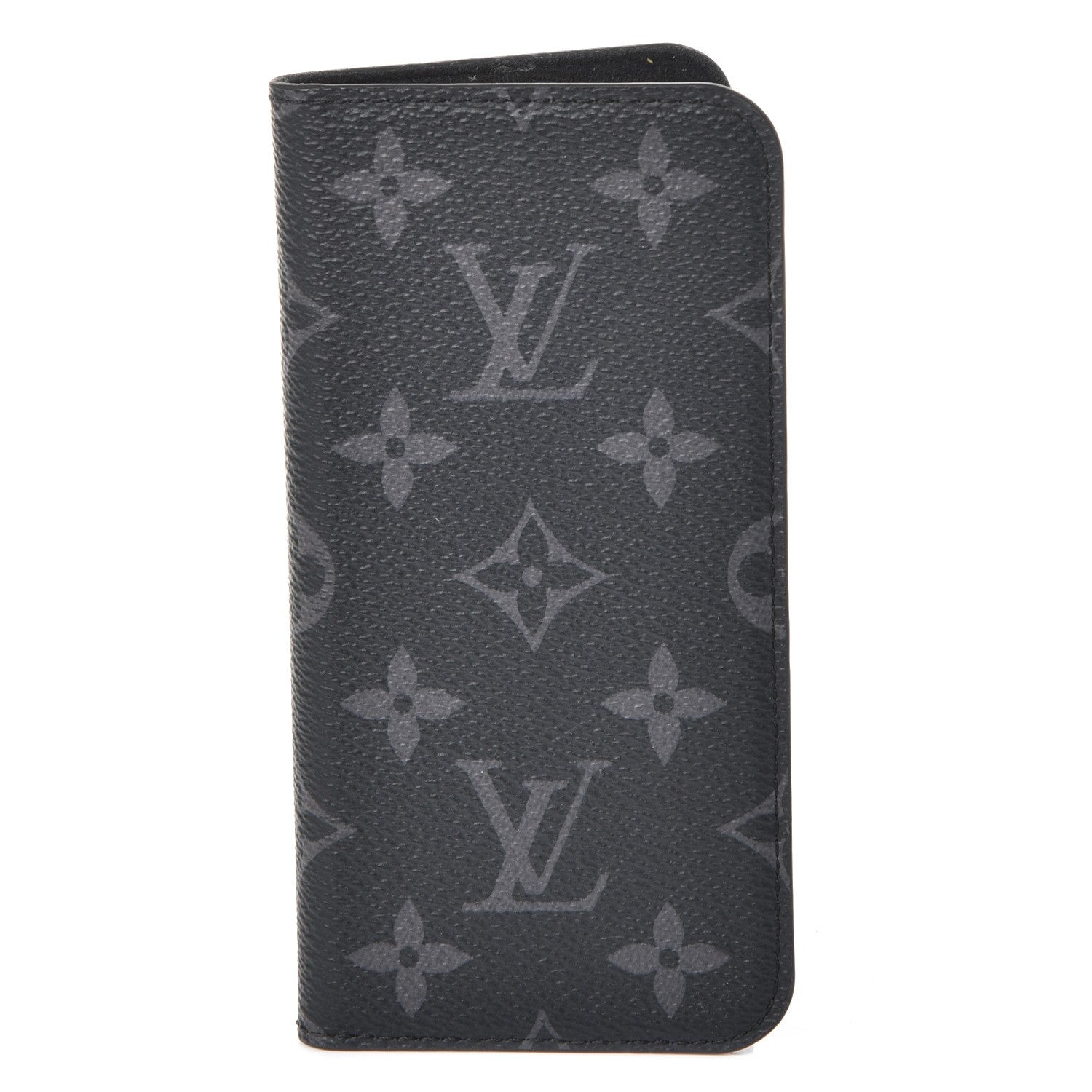 Louis Vuitton Monogram Eclipse iPhone X Folio Case 1 of 7