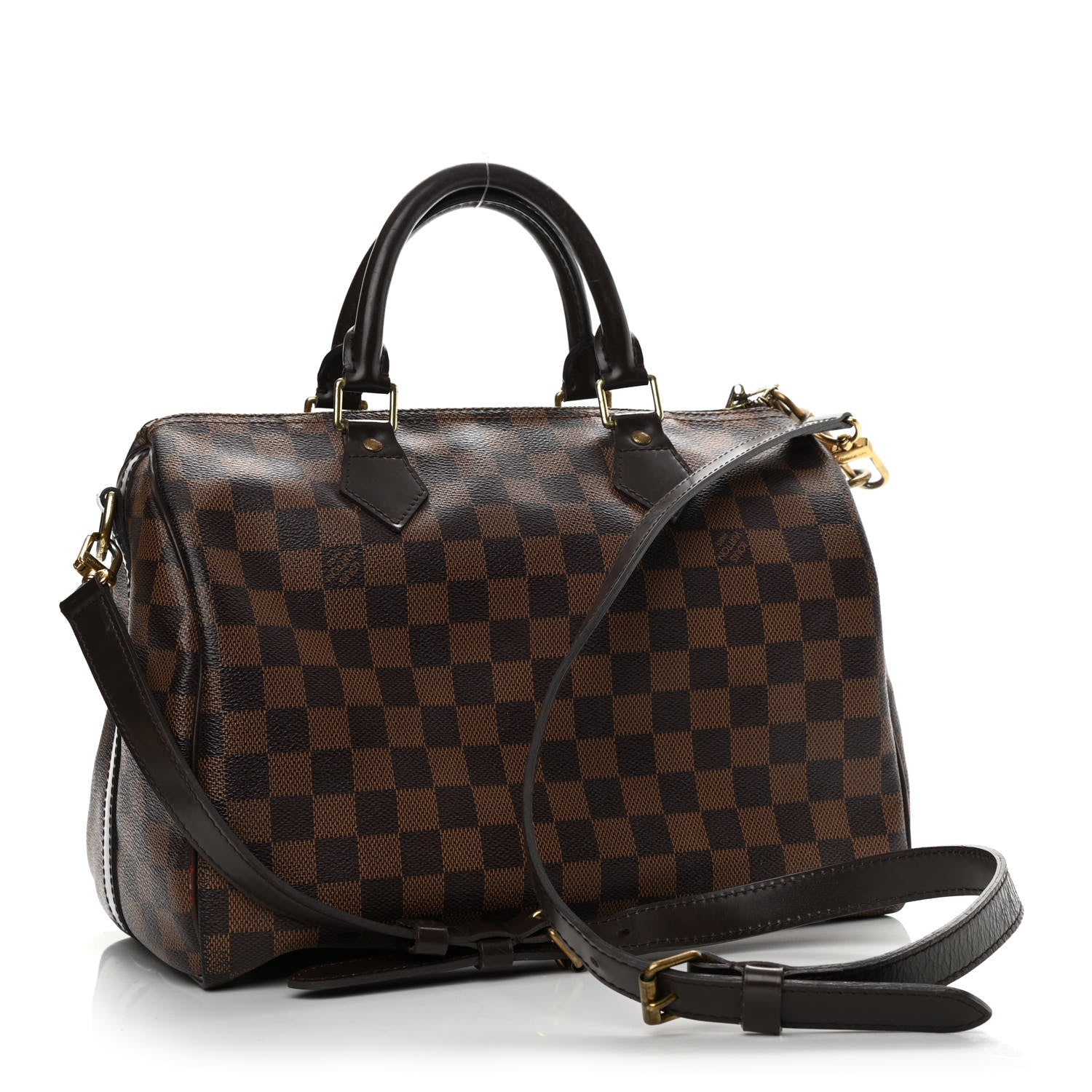 Louis Vuitton Damier Ebene Speedy Bandouliere 30 3 of 10