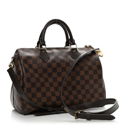 Louis Vuitton Damier Ebene Speedy Bandouliere 30 3 of 10