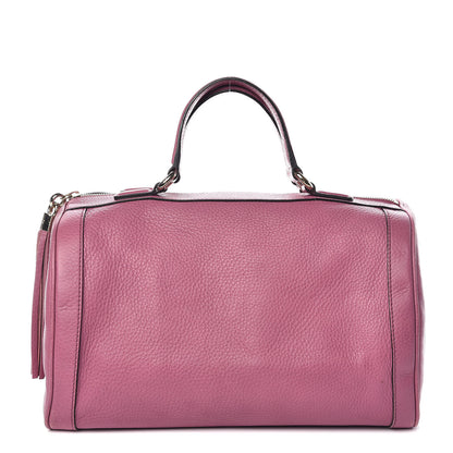 Gucci Pebbled Calfskin Medium Soho Boston Fresia Rose 1 of 13