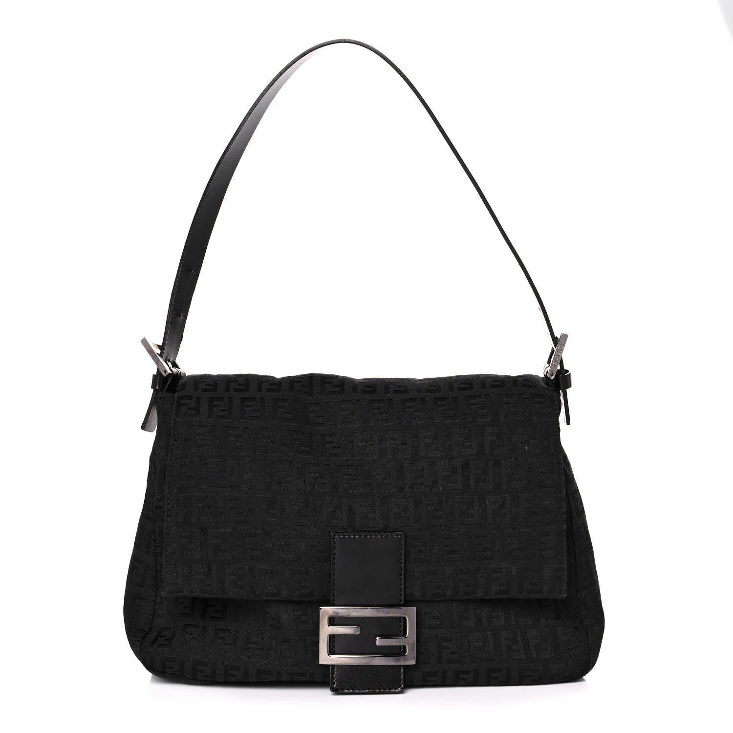 Fendi Zucchino Mama Baguette Black 1 of 15