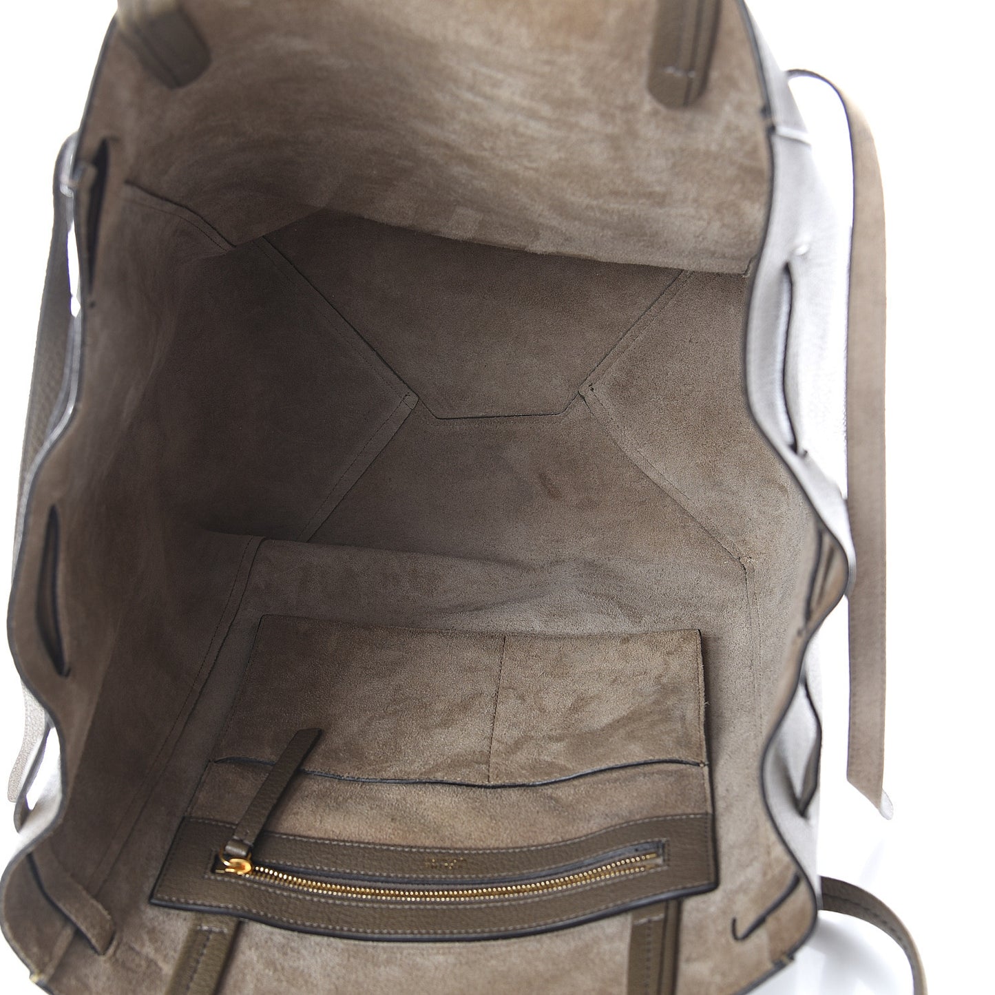 Soft Grained Calfskin Medium Belt Cabas Phantom Taupe