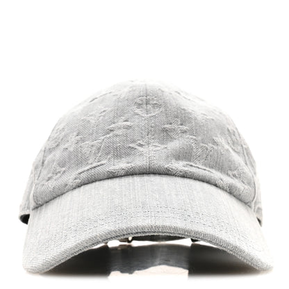 Louis Vuitton Monogram Denim Cap S Grey 3 of 8