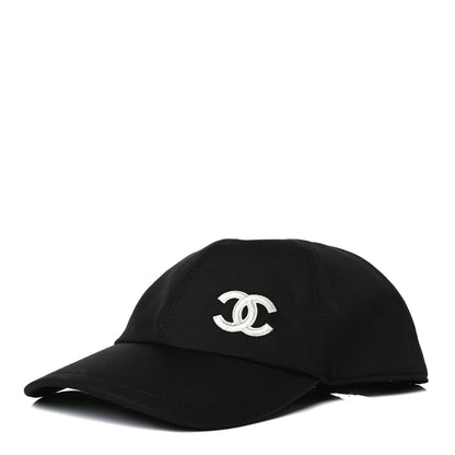 Chanel Cotton CC Cap Hat Black 1 of 7
