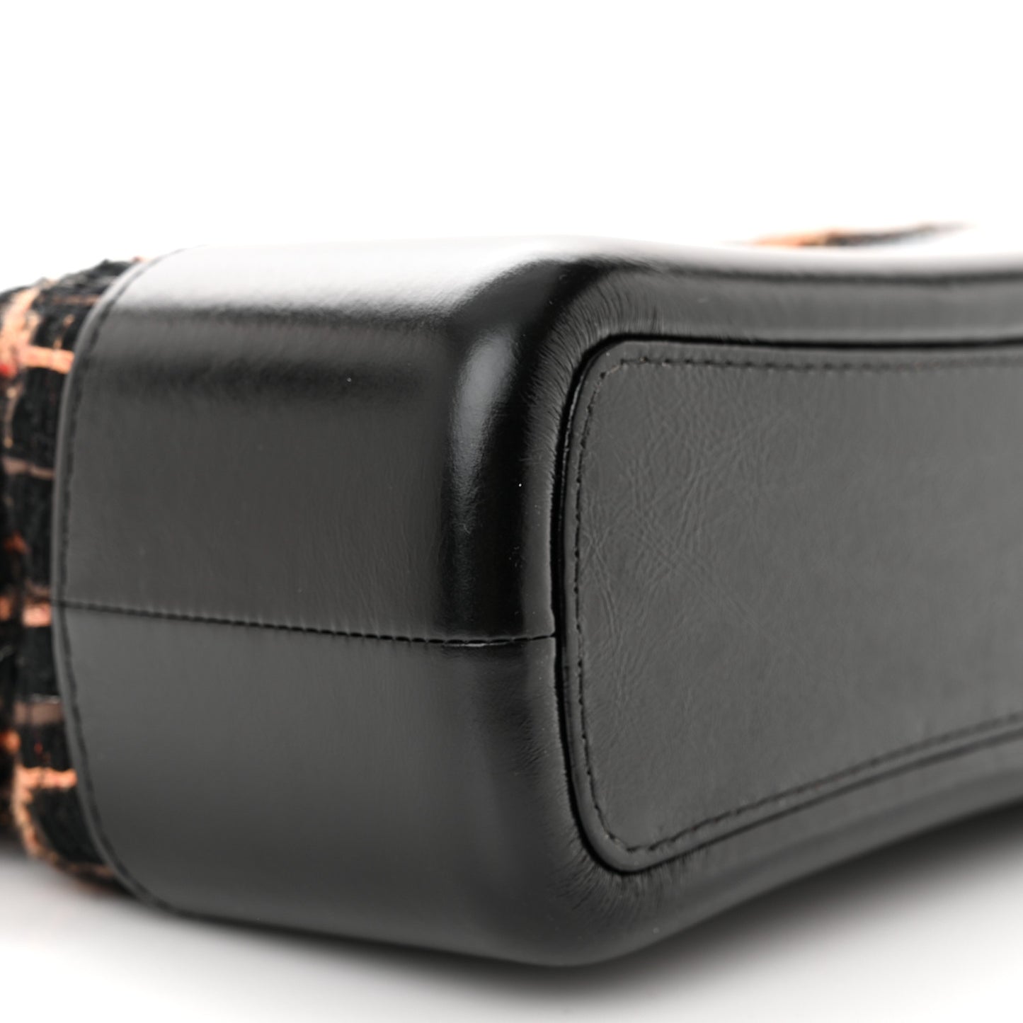 Tweed Calfskin Medium Gabrielle Hobo Black Brown
