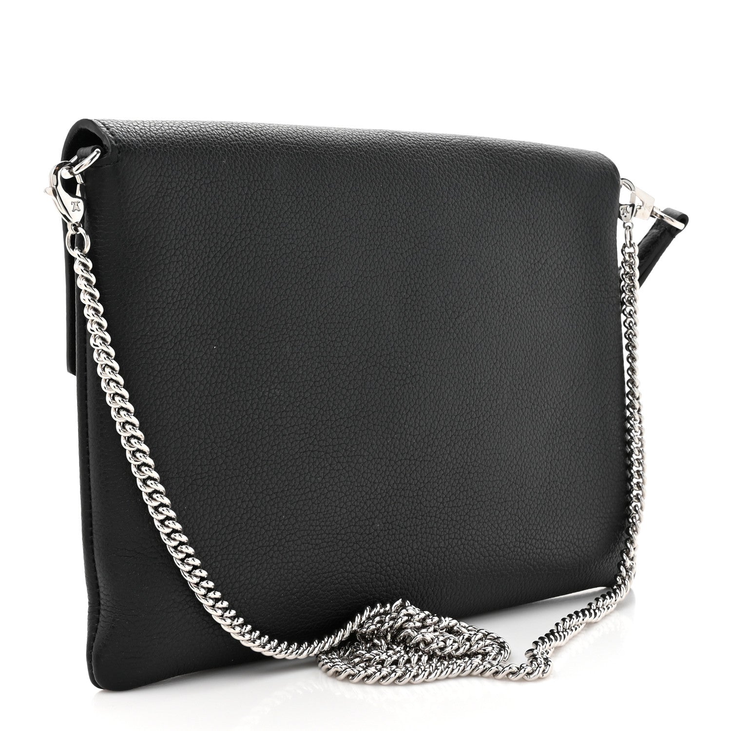 Louis Vuitton Soft Calfskin My Lockme Chain Pochette Black 3 of 9