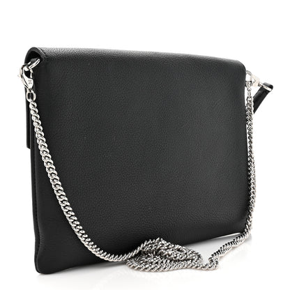 Louis Vuitton Soft Calfskin My Lockme Chain Pochette Black 3 of 9