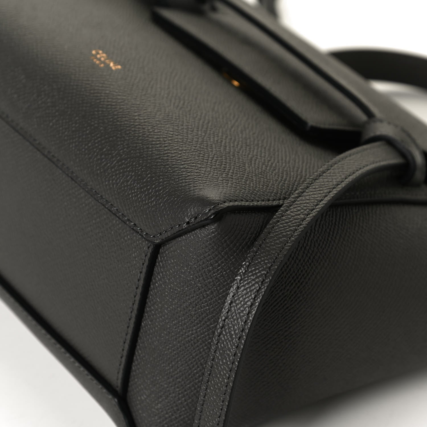 Celine Grained Calfskin Nano Belt Bag Grey 12 of 13
