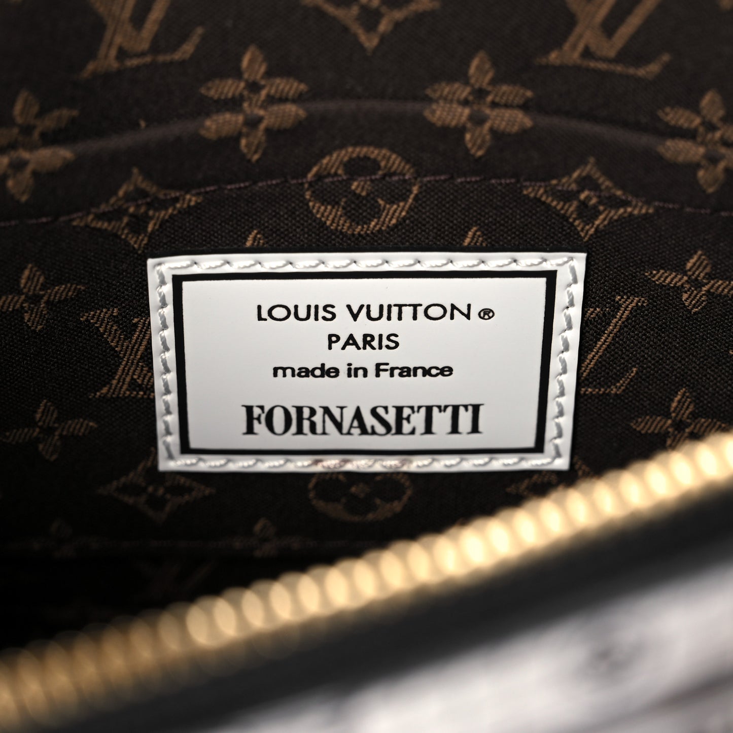 X FORNASETTI Calfskin Architettura Alma BB Black White