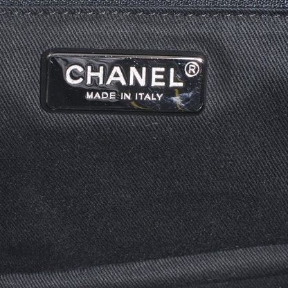 Chanel Aged Calfskin Pony Hair Quilted Miss Pony Bowler Black 7 of 8