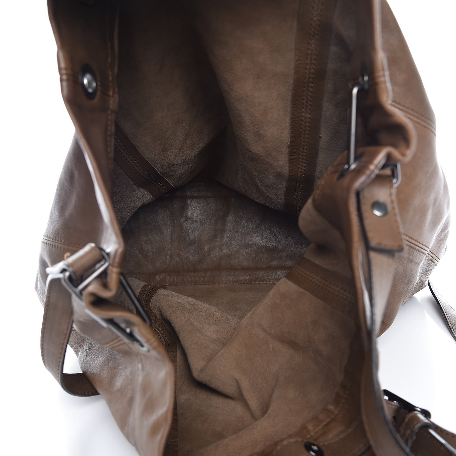 Burberry Calfskin Shoulder Tote Bag Brown 5 of 13