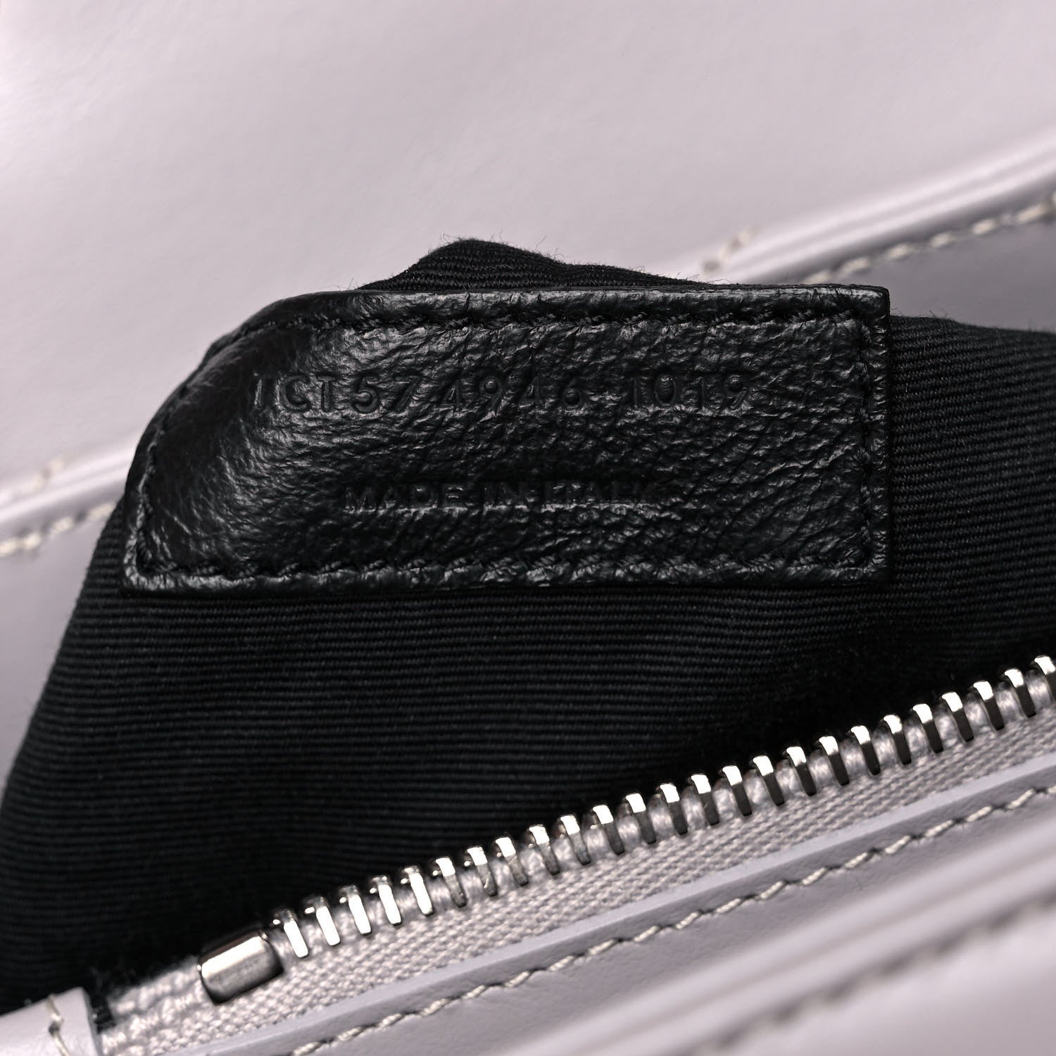Saint Laurent Calfskin Y Quilted Monogram Medium Loulou Chain Satchel Granite 7 of 12