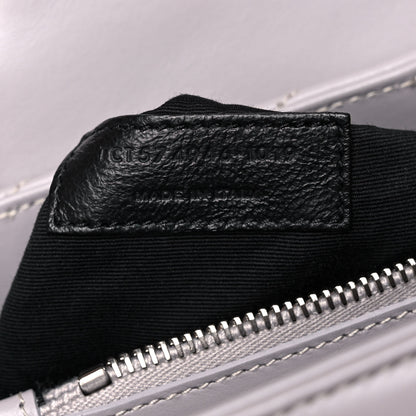 Saint Laurent Calfskin Y Quilted Monogram Medium Loulou Chain Satchel Granite 7 of 12