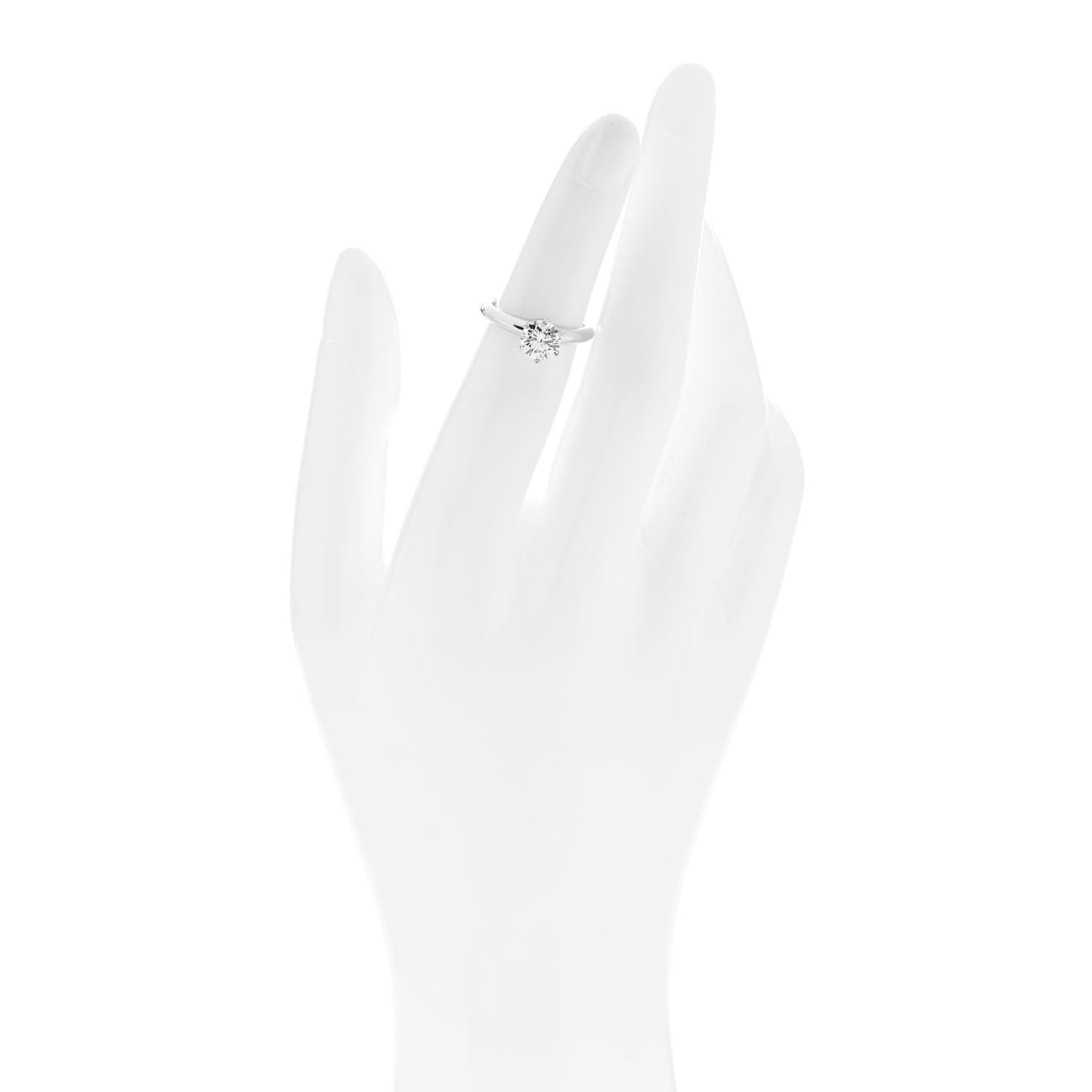 Platinum Diamond .97ct Solitaire Engagement Ring 47 4