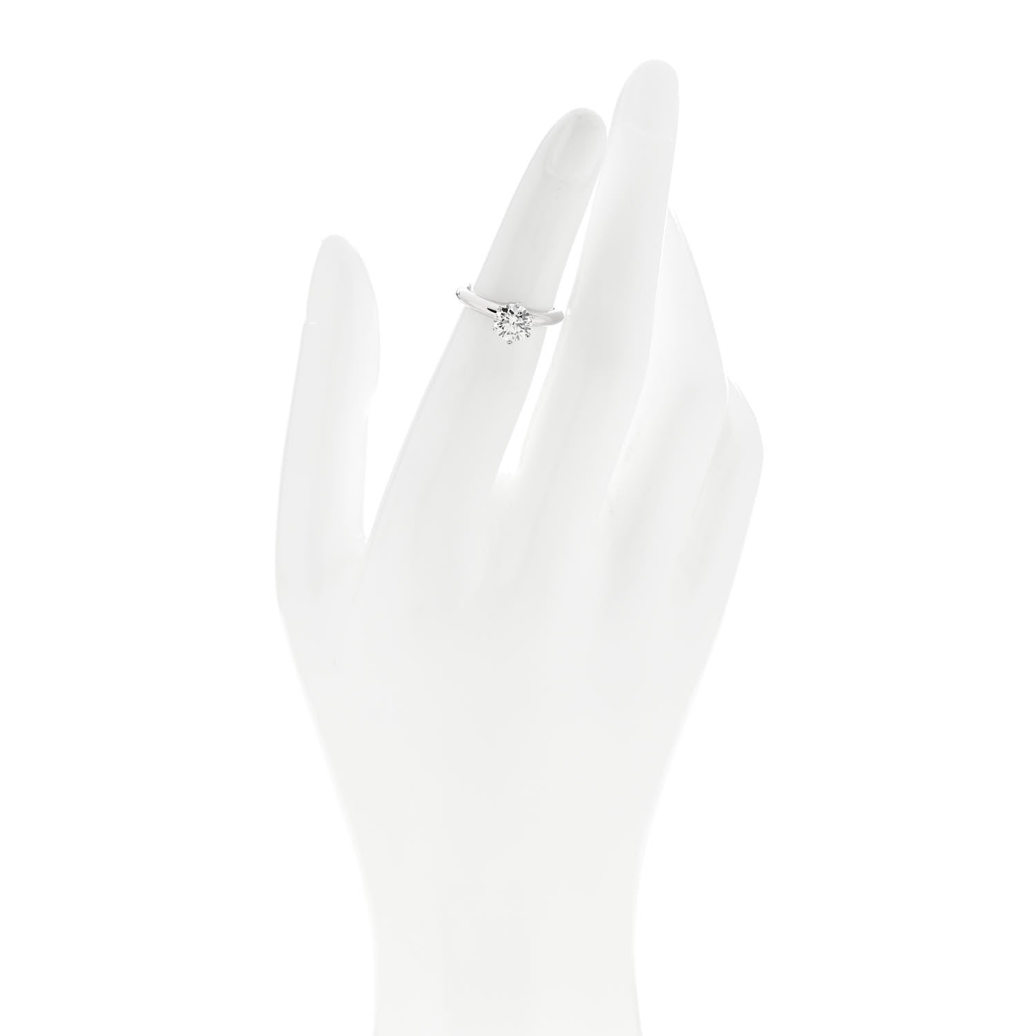 Tiffany Platinum Diamond .97ct Solitaire Engagement Ring 47 4 2 of 6