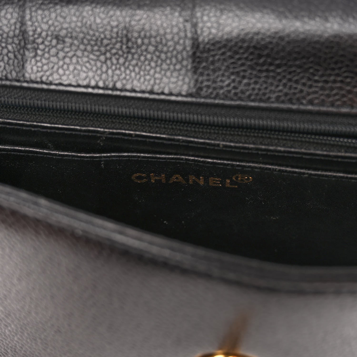 Chanel Caviar Flap Shoulder Bag Black 6 of 13