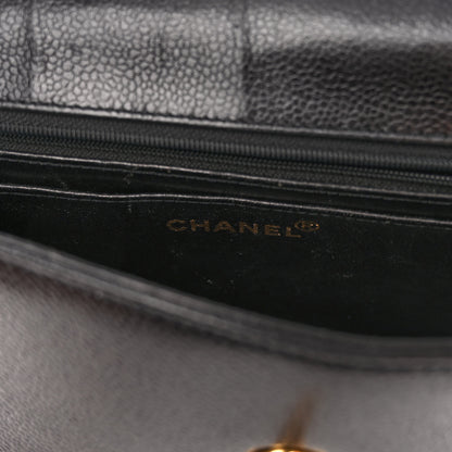 Chanel Caviar Flap Shoulder Bag Black 6 of 13