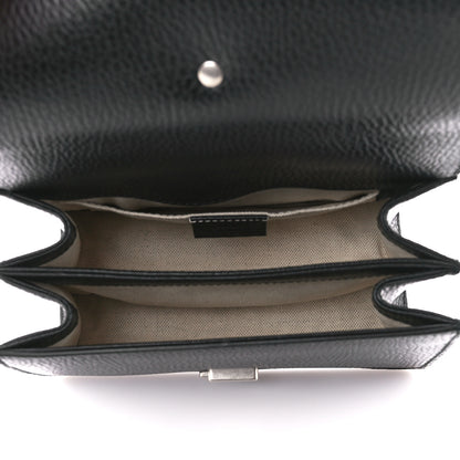 Gucci Dollar Calfskin Crystal Web Mini Dionysus Bamboo Top Handle Bag Black Black Diamond 5 of 12