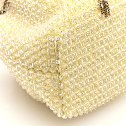 Jimmy Choo Satin Crystal Embellished Micro Bon Bon Bag Light Yellow 8 of 9