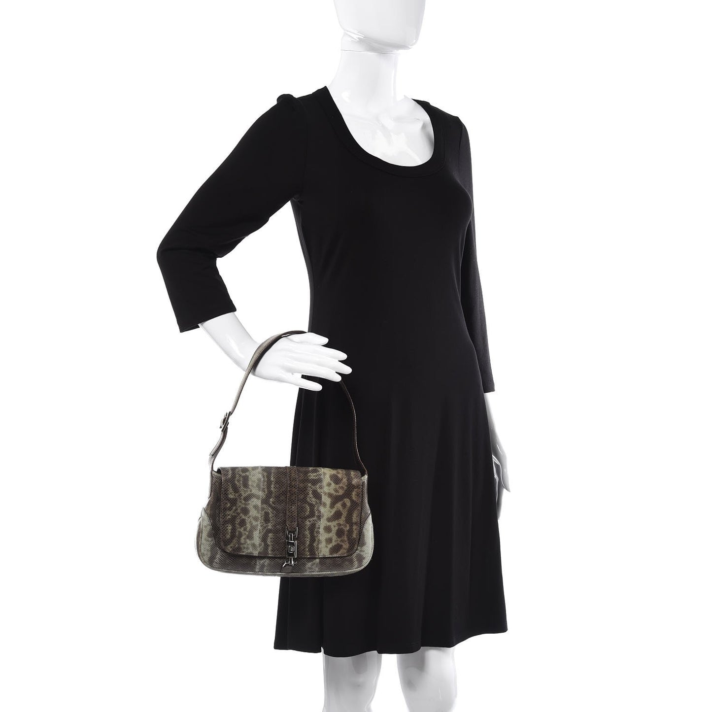 Lizard Jackie O Shoulder Bag