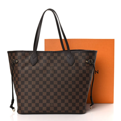 Louis Vuitton Damier Ebene Neo Neverfull MM Rose Ballerine 10 of 10