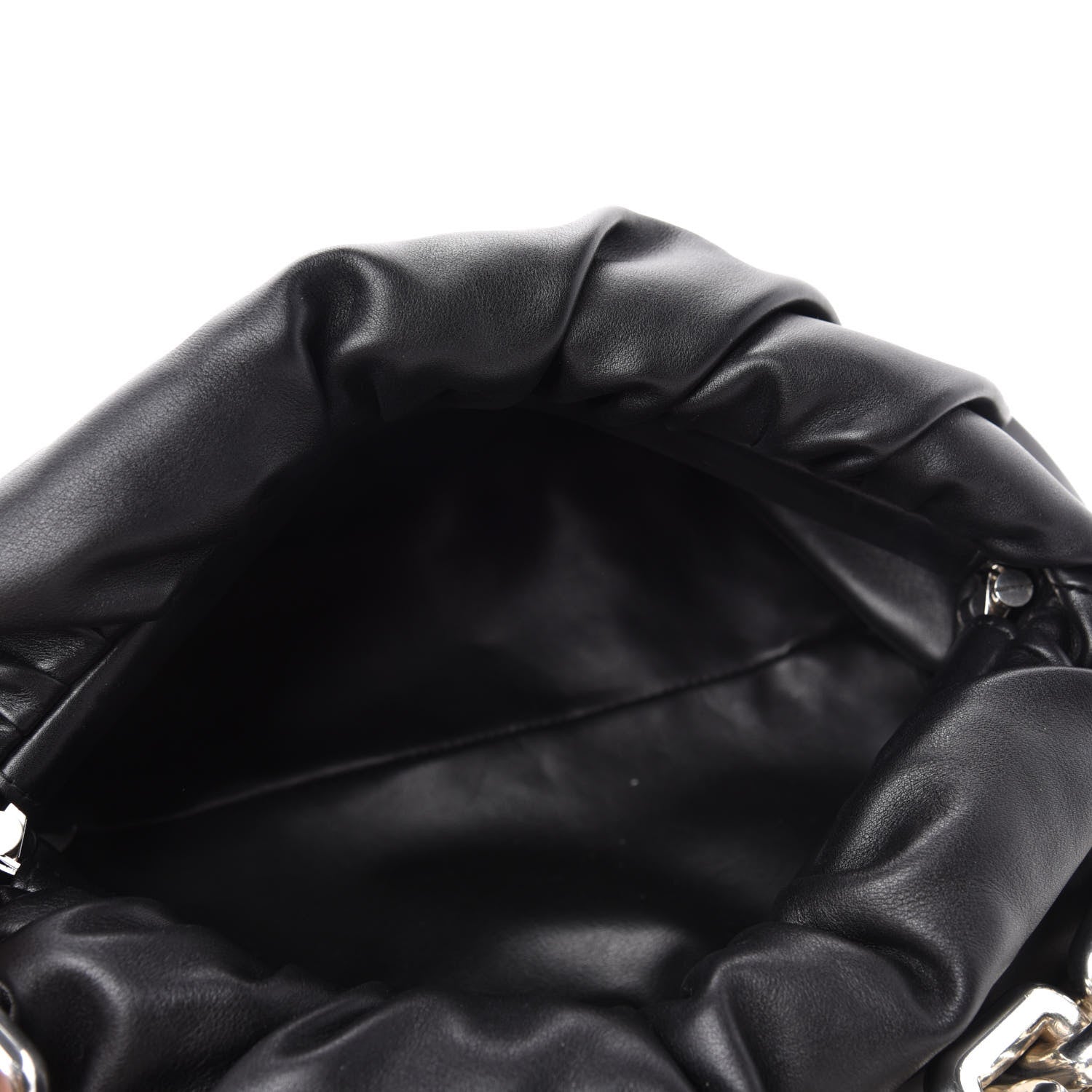 Bottega Veneta Calfskin The Pouch Chain Black 5 of 11