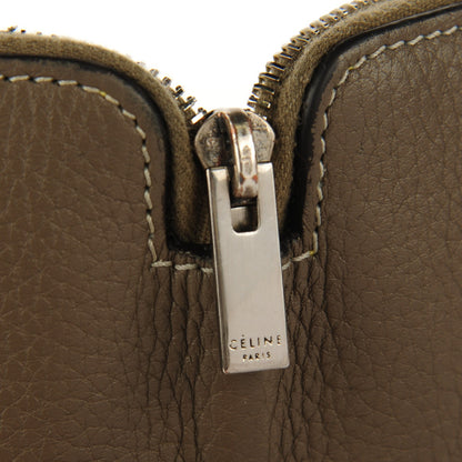 Celine Drummed Calfskin Zip Around Wallet Souris 8 of 9