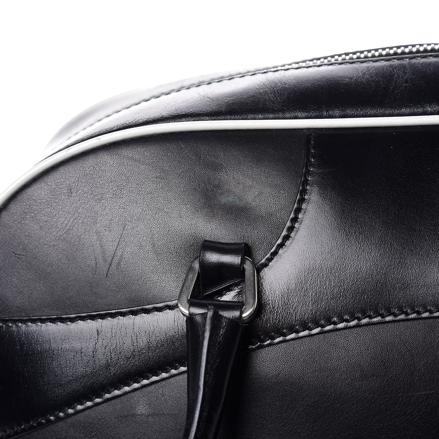 Prada Vitello Bowling Bag Black 16 of 17