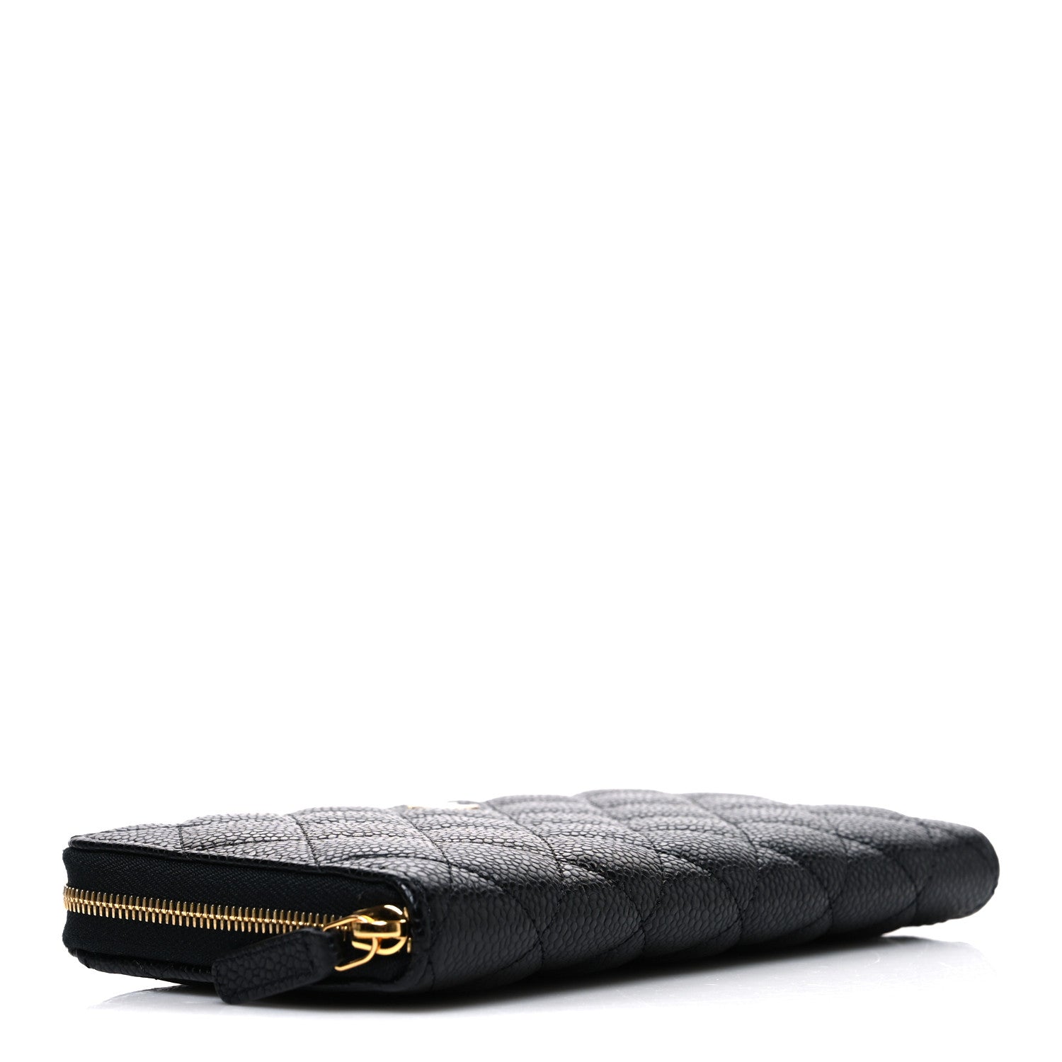 Chanel Caviar Quilted Large Gusset Zip Around Wallet Black 4 of 8