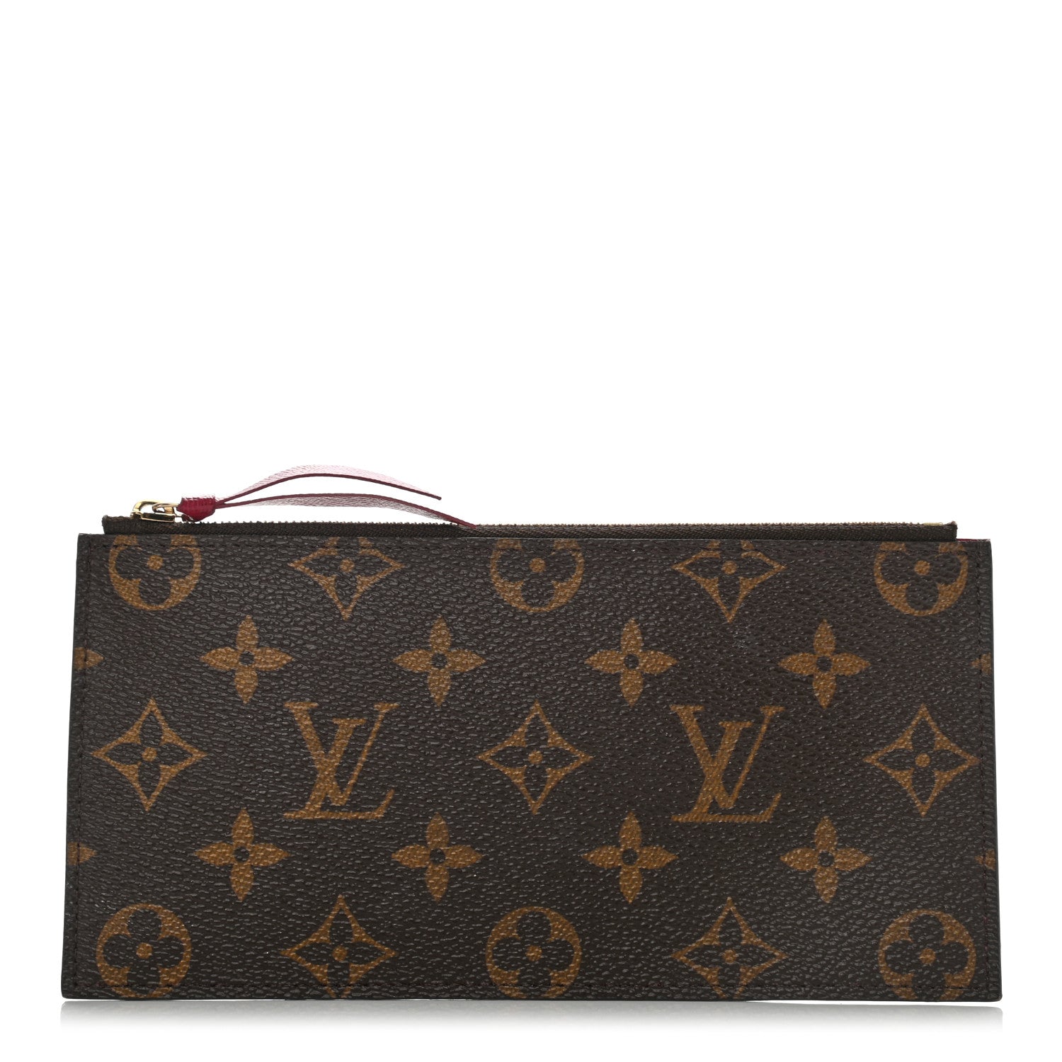 Louis Vuitton Monogram Felicie Chain Wallet Zippered Insert Fuchsia 1 of 9