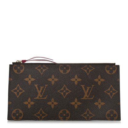 Louis Vuitton Monogram Felicie Chain Wallet Zippered Insert Fuchsia 1 of 9
