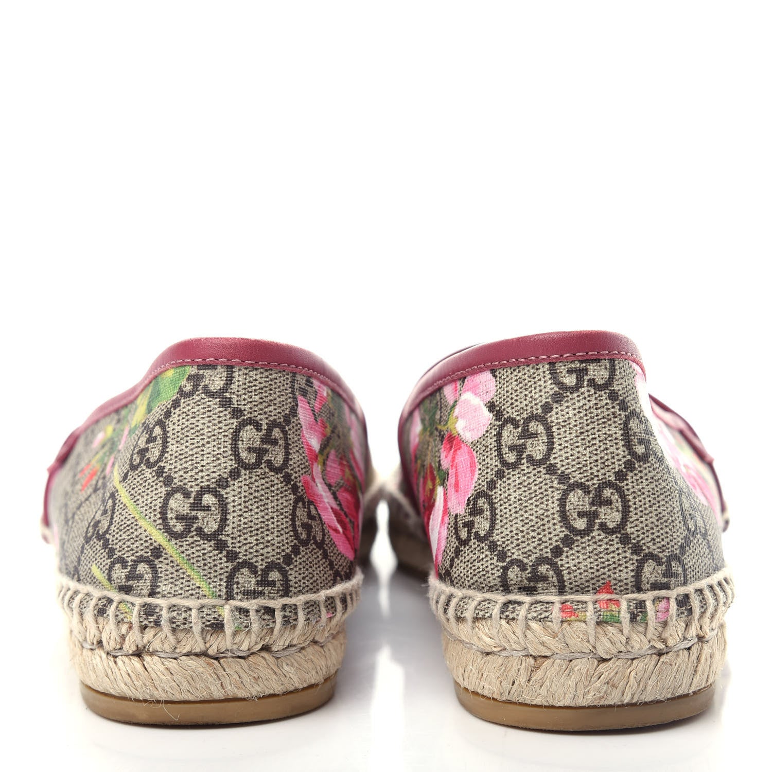 Gucci GG Supreme Monogram Blooms Espadrilles 39.5 Beige Multicolor Dry Rose 7 of 10