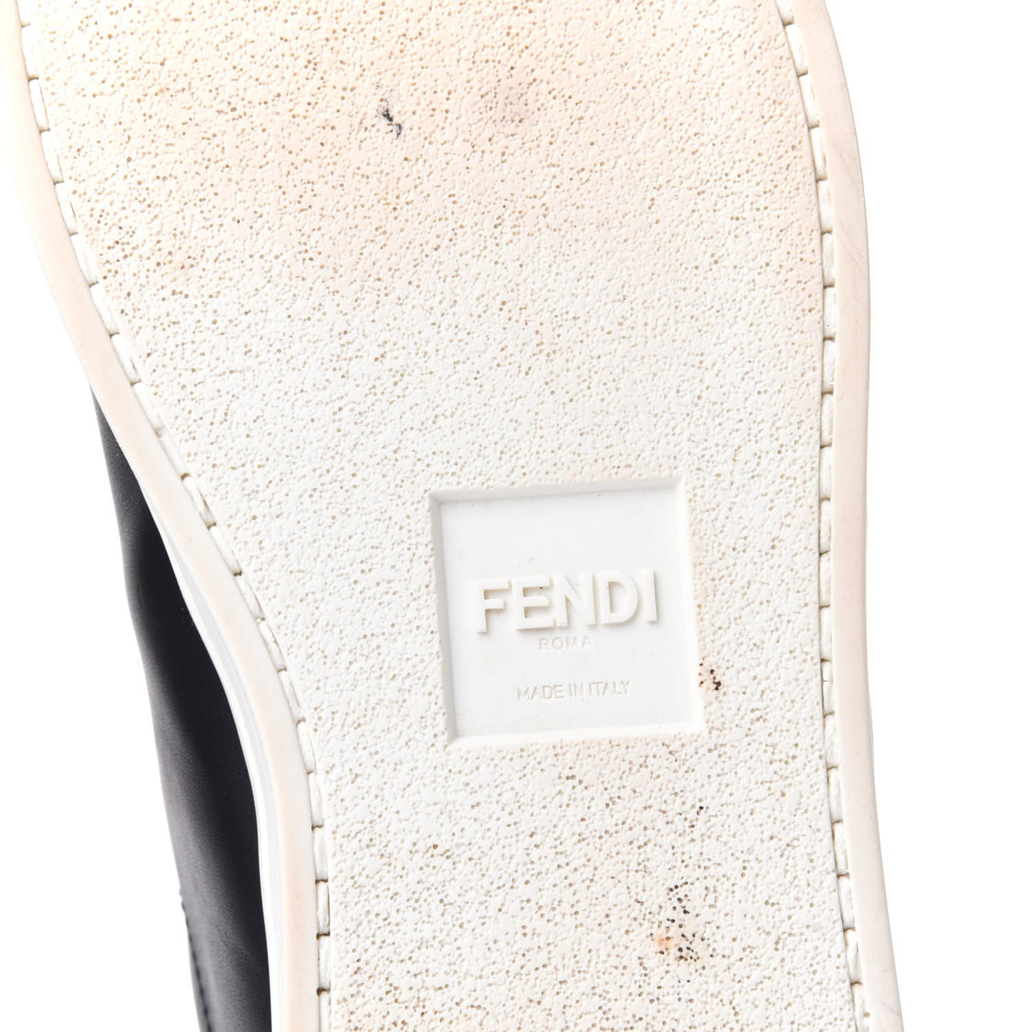 Vitello Microfiber FF Rockoclick Slip On Sneakers 38.5 Black Tobacco