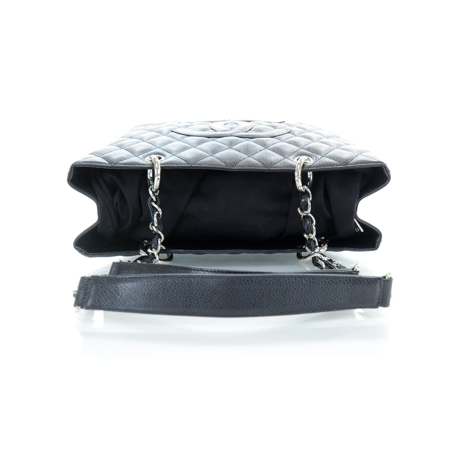 Chanel Caviar Quilted Grand Shopping Tote GST Black 4 of 10
