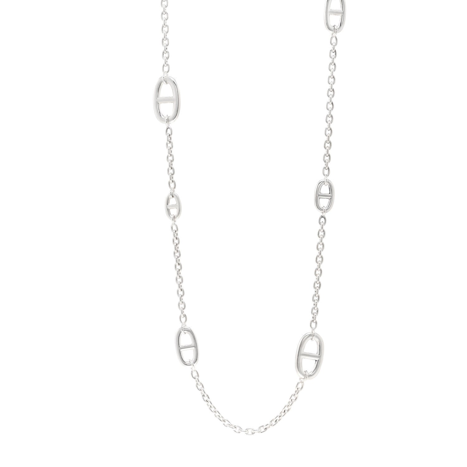 Hermes Sterling Silver Farandole Necklace 80 1 of 5