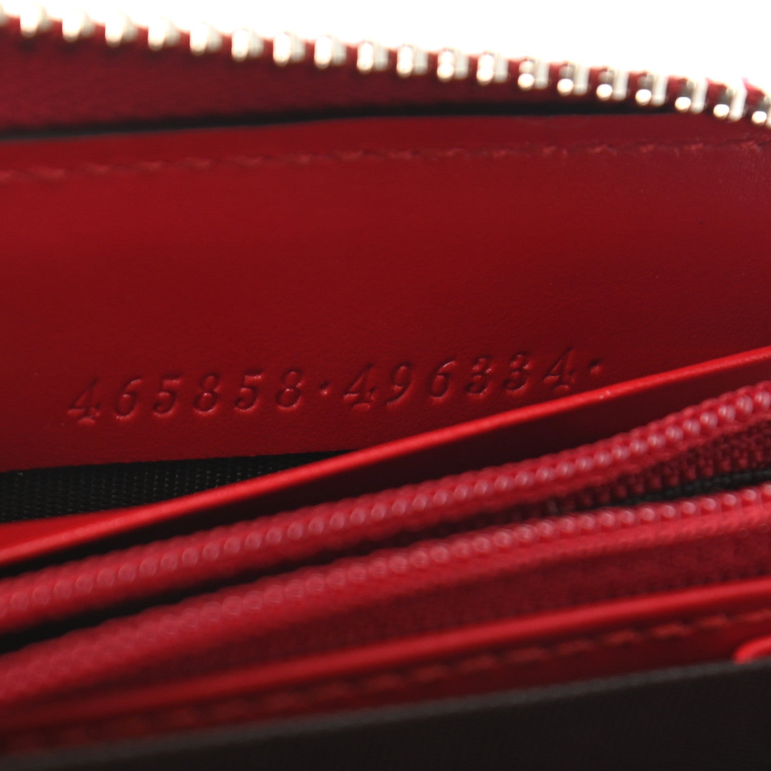 Gucci Calfskin Chinese New Year Zip Around Wallet Red 7 of 9