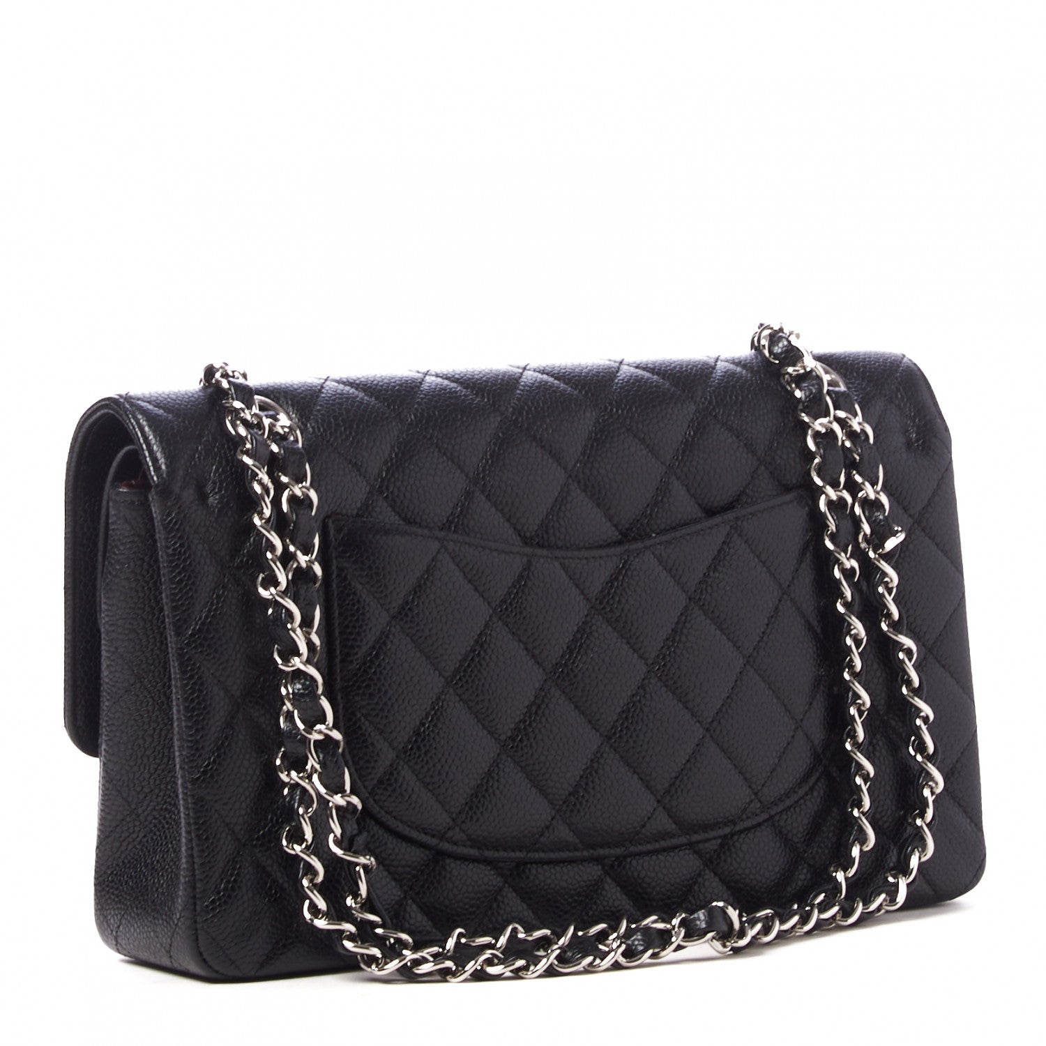 Chanel Caviar Quilted Medium Double Flap Black 2 of 10