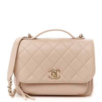 Chanel Caviar Quilted Medium Business Affinity Flap Beige 1 of 11