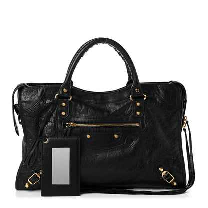 Balenciaga Agneau Classic Gold Hardware City Black 3 of 11