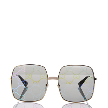 Gucci Rectangular Frame Sunglasses GG0414S Black 2 of 8