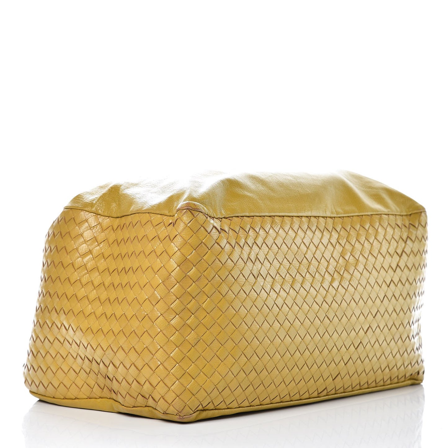 Nappa Intrecciato Large Knot Hobo Moutarde