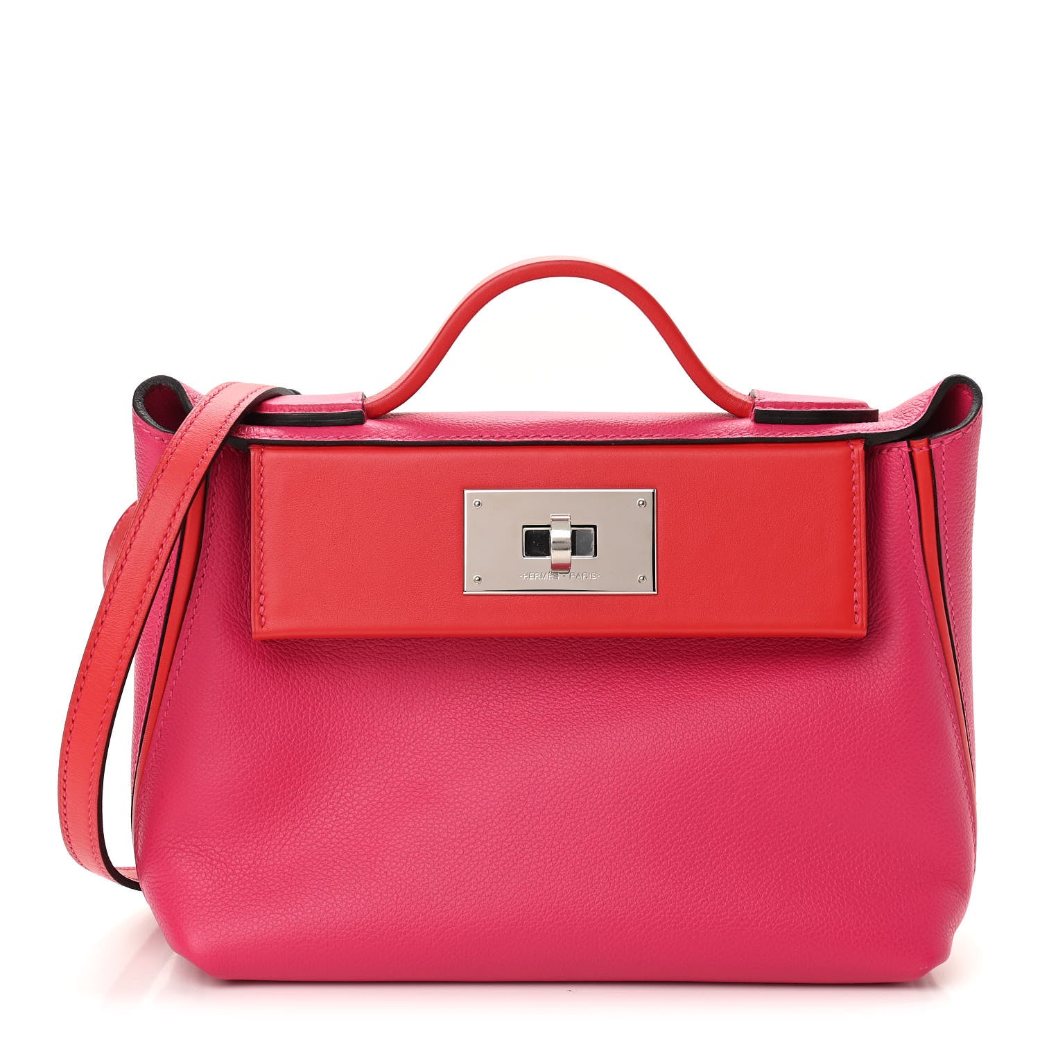 Hermes Evercolor Swift 24/24 21 Rose Mexico Rouge De Coeur 1 of 11